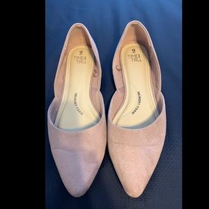 Pink flats